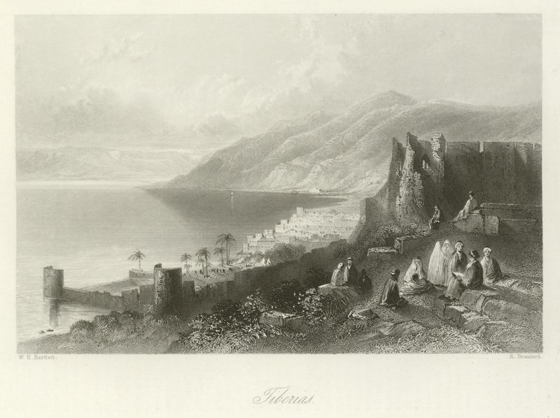 Tiberias door William Henry Bartlett