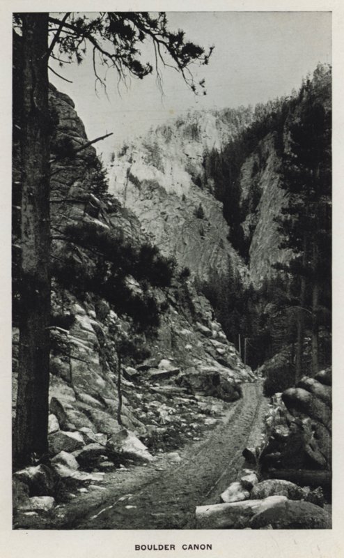 Canyons van Colorado: Boulder Canon door William Henry Jackson