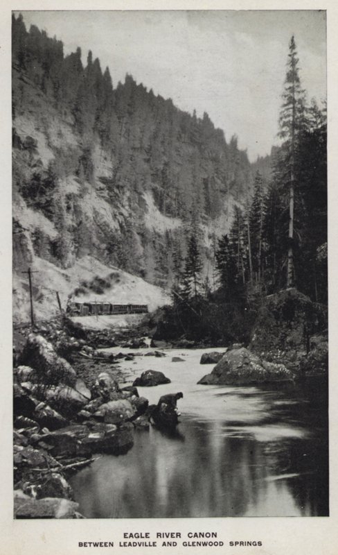 Canyons van Colorado: Eagle River Canon, tussen Leadville en Glenwood Springs door William Henry Jackson