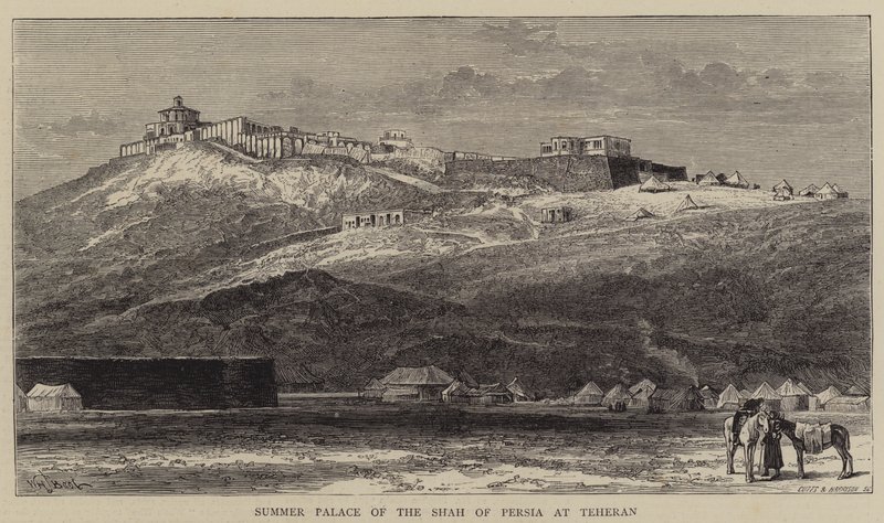 Zomerpaleis van de sjah van Perzië in Teheran door William Henry James Boot
