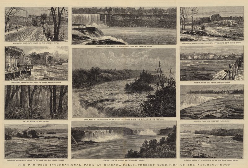 Het Voorgestelde Internationale Park bij de Niagara Watervallen, Huidige Toestand van de Buurt door William Henry James Boot