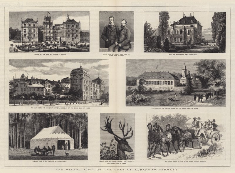 Het recente bezoek van de hertog van Albany aan Duitsland door William Henry James Boot