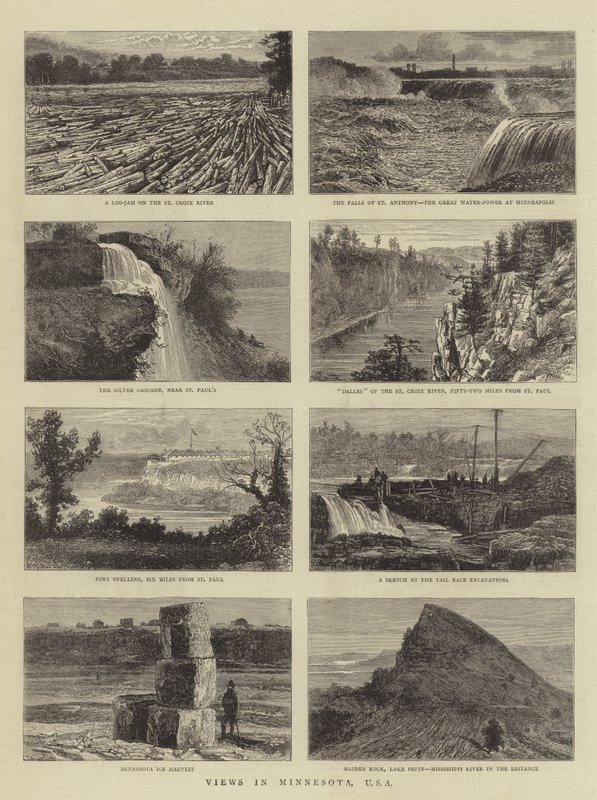 Uitzichten in Minnesota, VS door William Henry James Boot