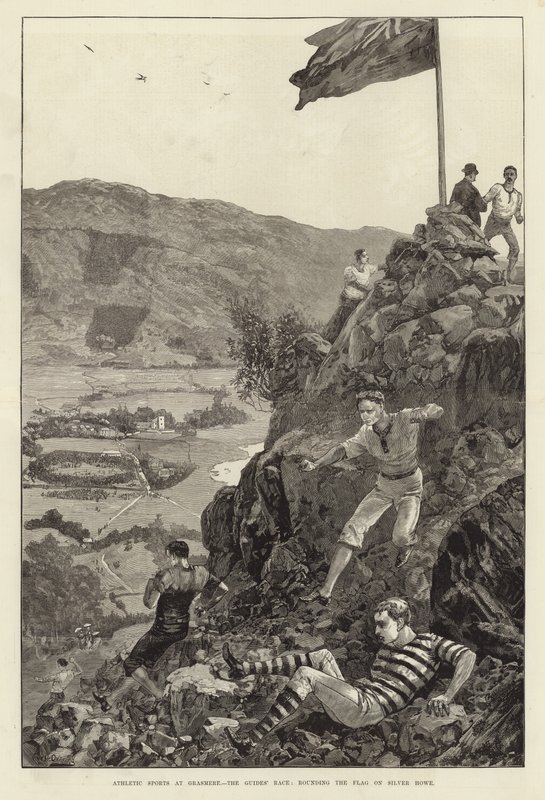 Atletische sporten in Grasmere door William Heysham Overend