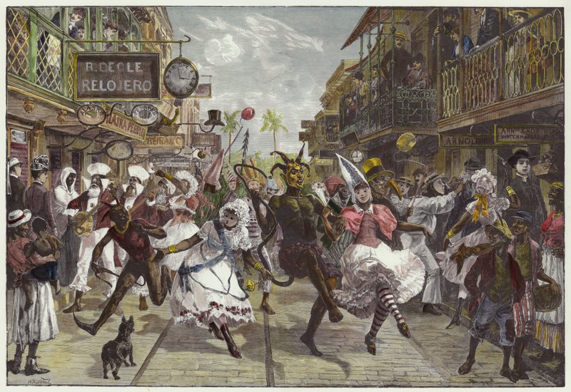 Carnaval in Port of Spain, Trinidad door William Heysham Overend