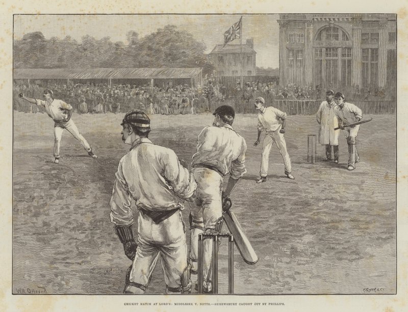 Cricketwedstrijd op Lord