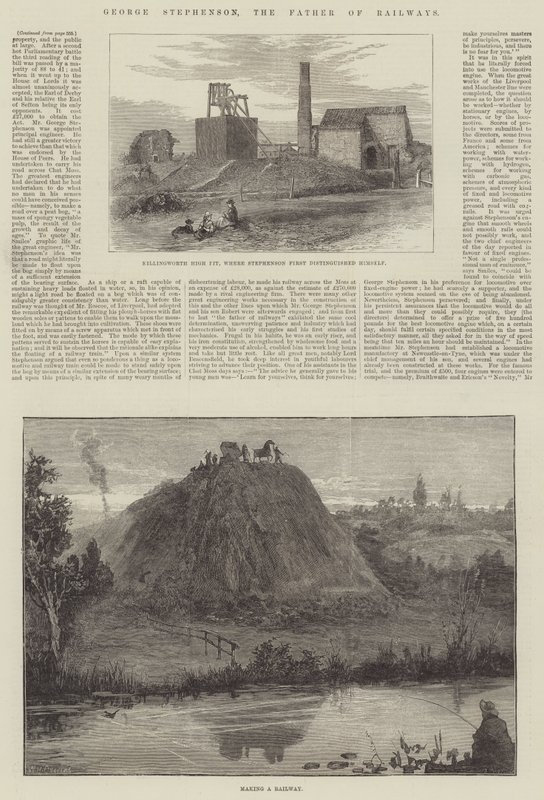 George Stephenson, de vader van de spoorwegen door William Heysham Overend
