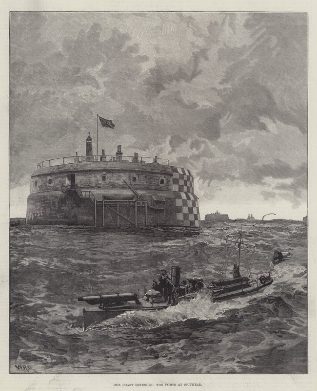 Onze kustverdediging, de forten bij Spithead door William Heysham Overend