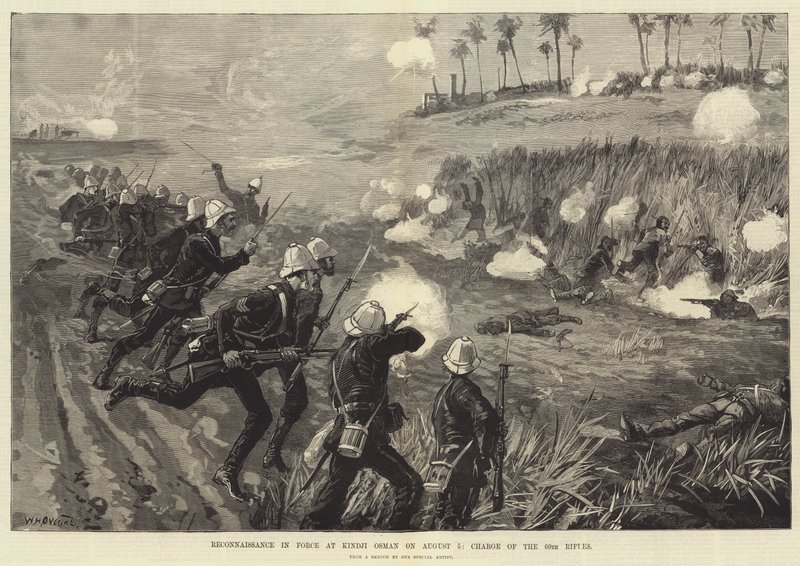 Verkenning in kracht bij Kindji Osman op 5 augustus, aanval van de 60th Rifles door William Heysham Overend