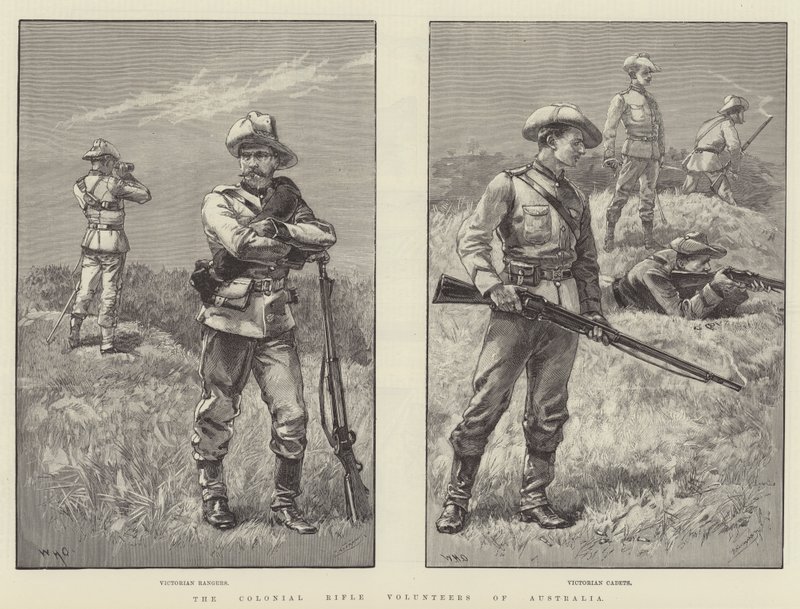 De Koloniale Geweer Vrijwilligers van Australië door William Heysham Overend