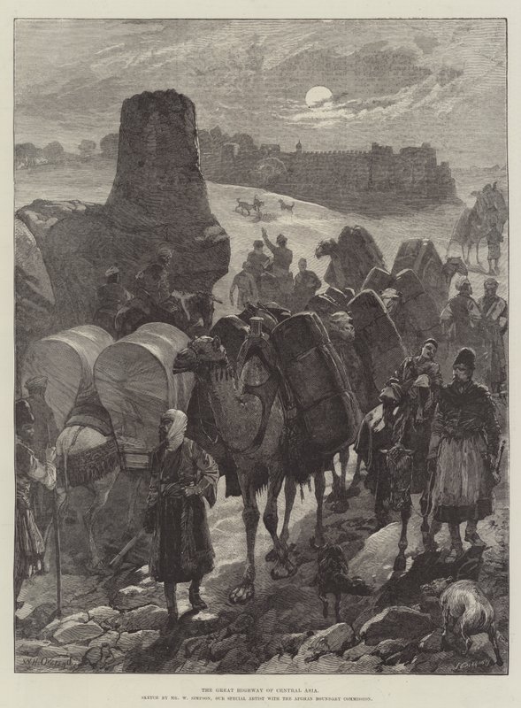 De Grote Snelweg van Centraal-Azië door William Heysham Overend