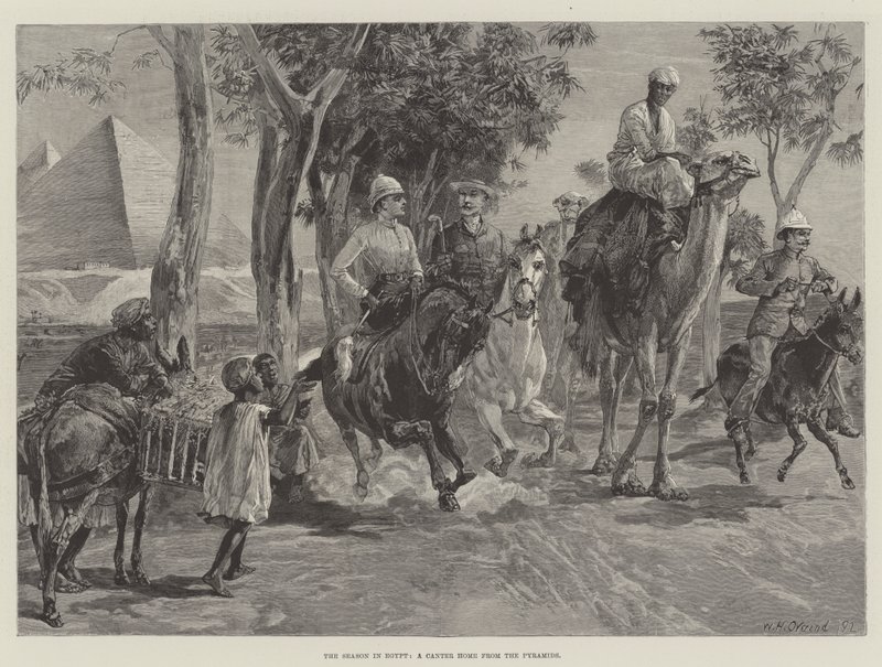 Het seizoen in Egypte, een galop terug van de piramides door William Heysham Overend