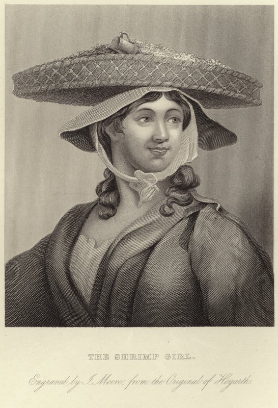 Het Garnaalmeisje door William Hogarth