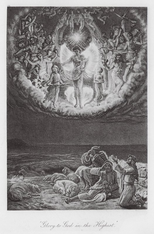 "Eer aan God in den Hoge" door William Holman (after) Hunt