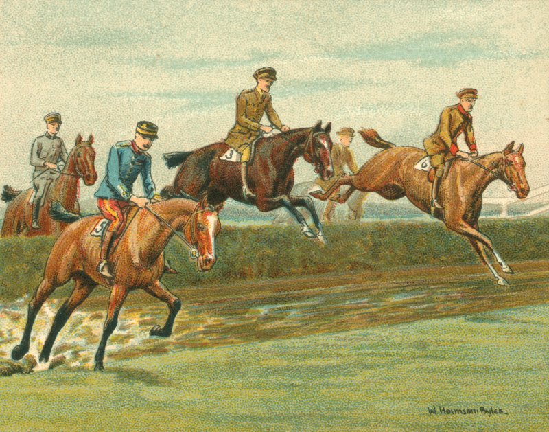 Races Historisch en Modern, Steeple-Chases voor Geallieerde Officieren door William Hounsom Byles