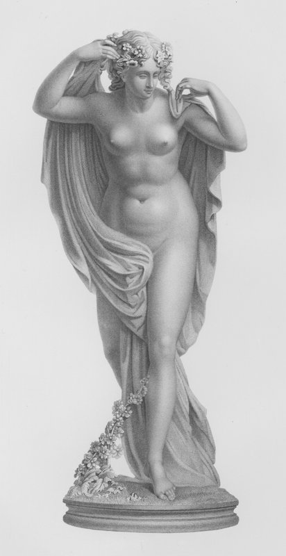 Euphrosyne, gegraveerd door W Roffe van het standbeeld door Sir R Westmacott, RA door William John Roffe