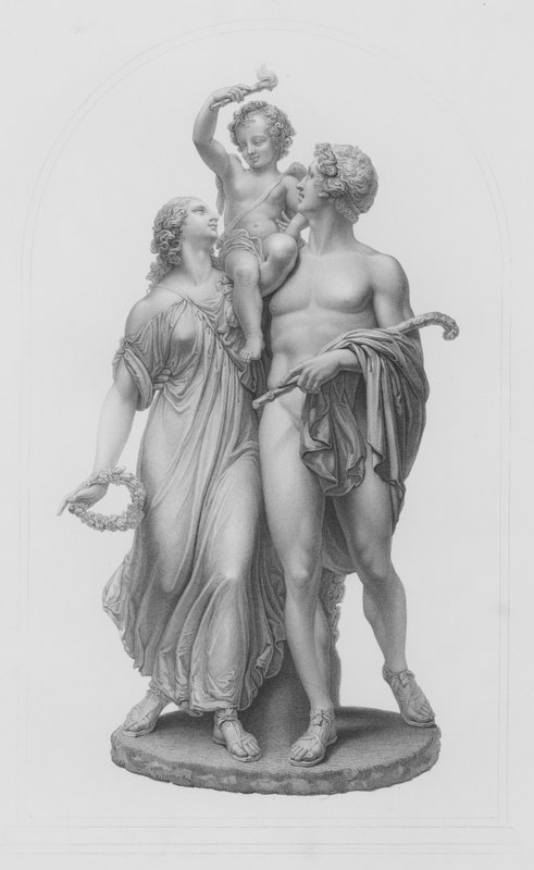 De triomf van de liefde (gravure) door William John Roffe