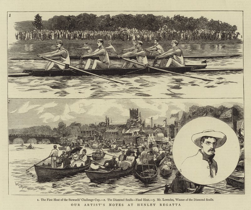 Aantekeningen van onze kunstenaar bij Henley Regatta door William Lionel Wyllie