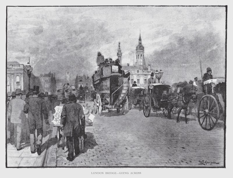London Bridge, oversteken door William Luker