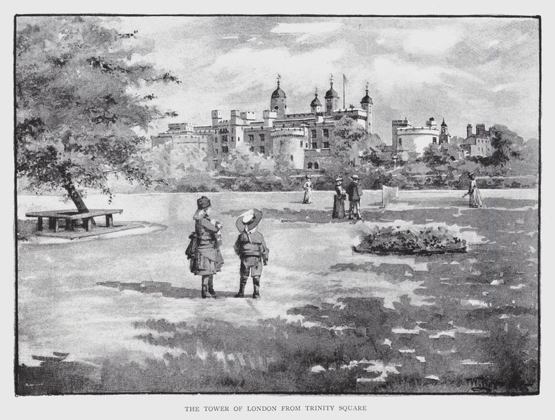 De Tower of London vanaf Trinity Square door William Luker