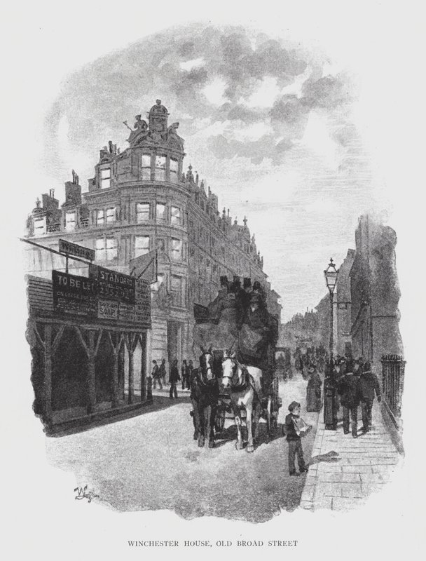 Winchester House, Old Broad Street door William Luker