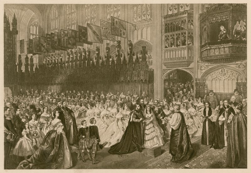Huwelijk van de Prins van Wales en Prinses Alexandra van Denemarken, St George