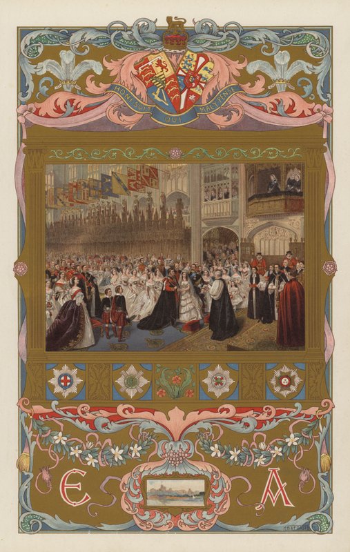 Het huwelijk van de toekomstige koning Edward VII en koningin Alexandra, in St George