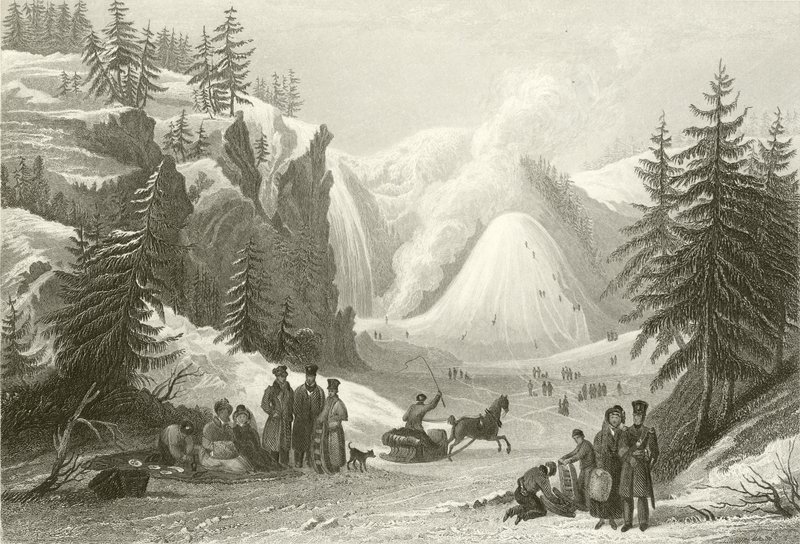 Montmorency Waterval en Kegel, nabij Quebec door William Purser
