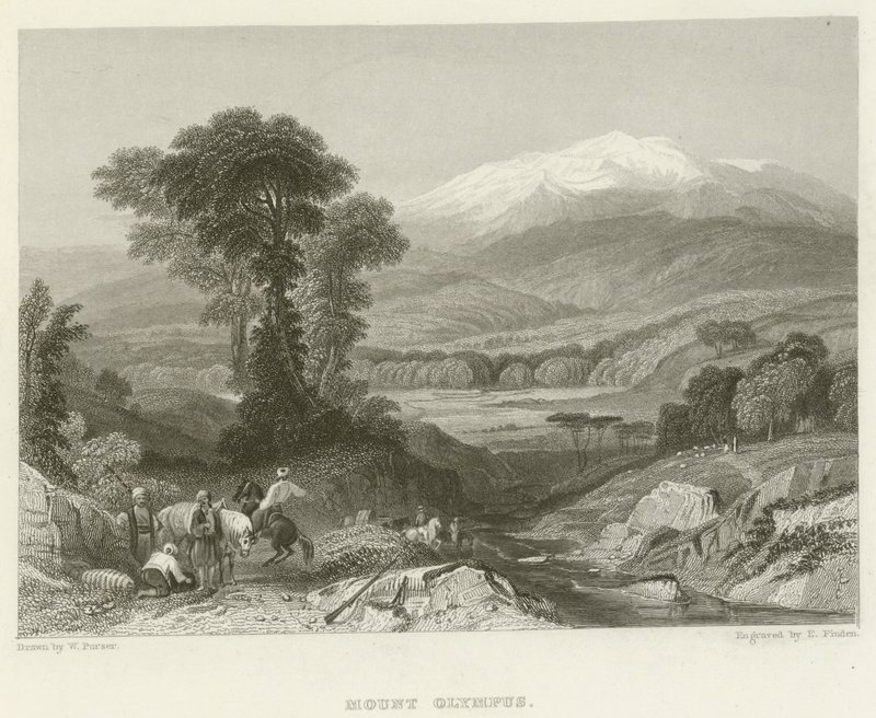 De berg Olympus door William Purser