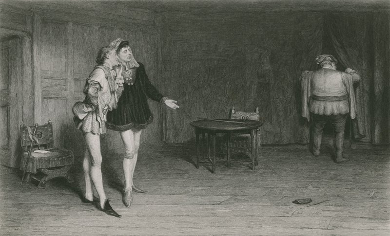 Prins Hendrik, Points, en Falstaff, Koning Hendrik IV, Eerste Deel door William Quiller Orchardson