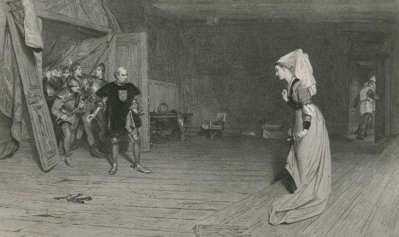 Talbot en de Gravin van Auvergne, Koning Hendrik VI, Eerste Deel door William Quiller Orchardson