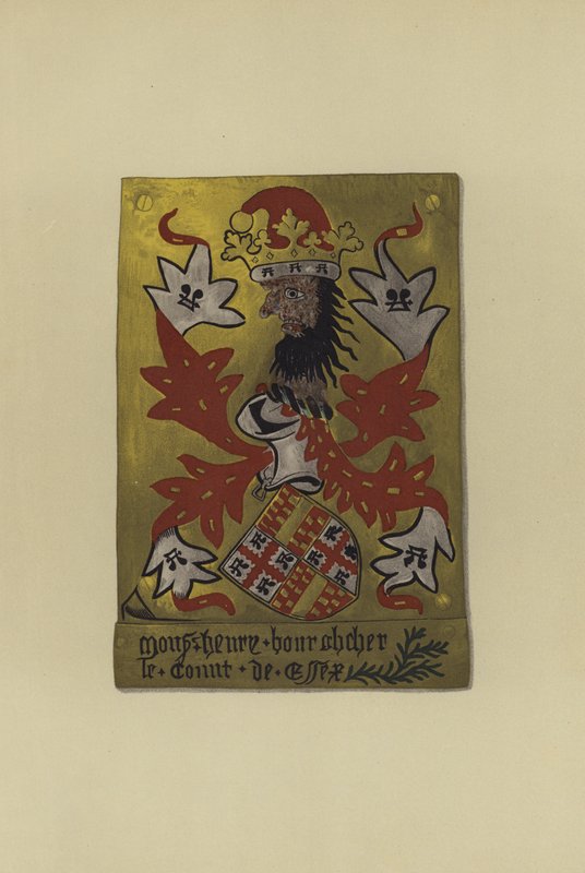 Sir Henry Bourchier, lord Bourchier, graaf van Eu en graaf van Essex, 1452-1483 (chromolitho) door William St John Hope