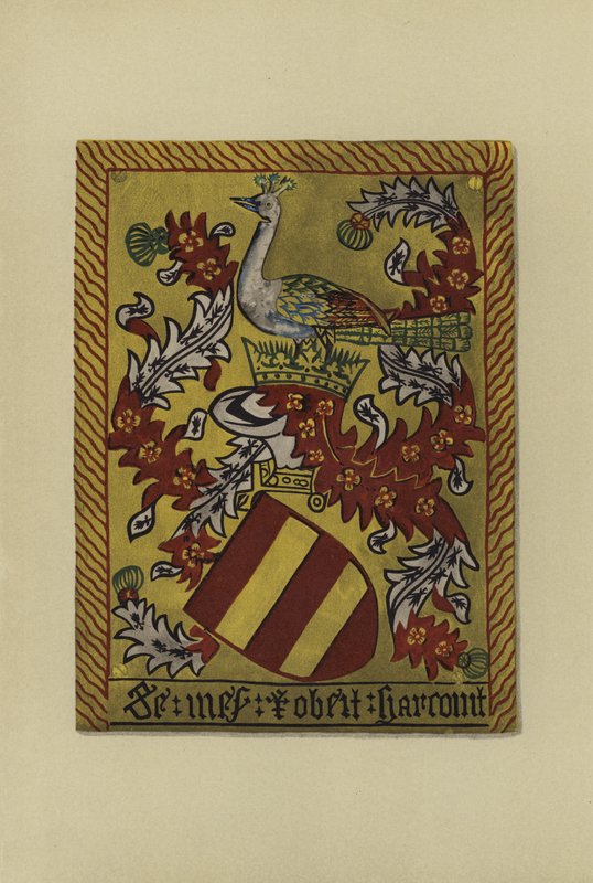 Sir Robert Harcourt, 1461-1470 (chromolitho) door William St John Hope