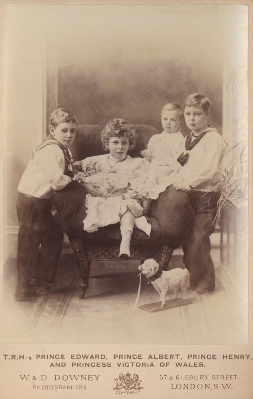 Prins Edward, Prins Albert, Prins Henry en Prinses Victoria van Wales door William and Daniel Downey