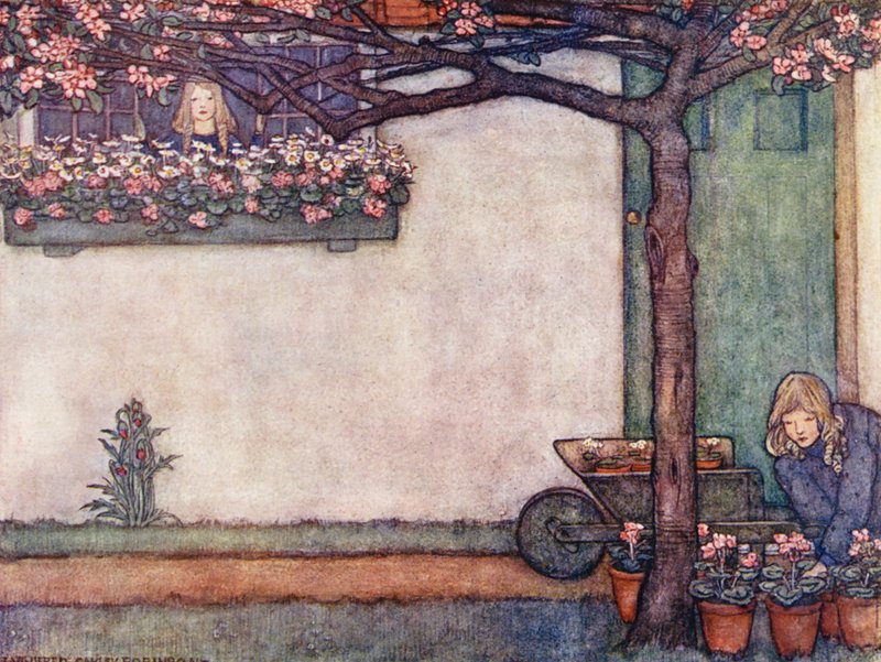 Kinderboek over Tuinieren: Een Raamtuin door Winifred Cayley Robinson