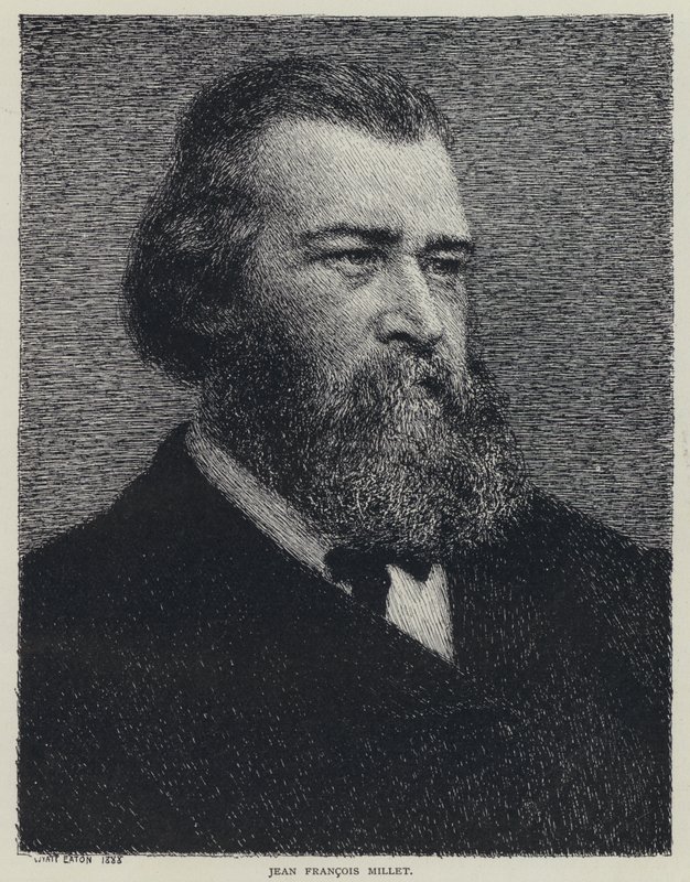 Jean Francois Millet, Franse schilder (litho) door Wyatt Eaton