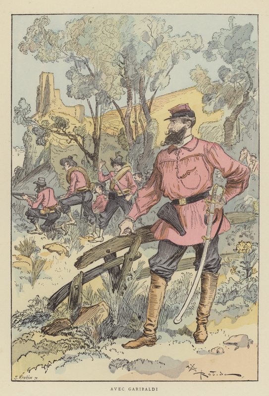 Met Garibaldi door after Albert Robida