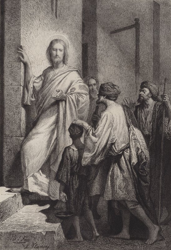 Het geven van zicht aan de blinden door after Albert Robida