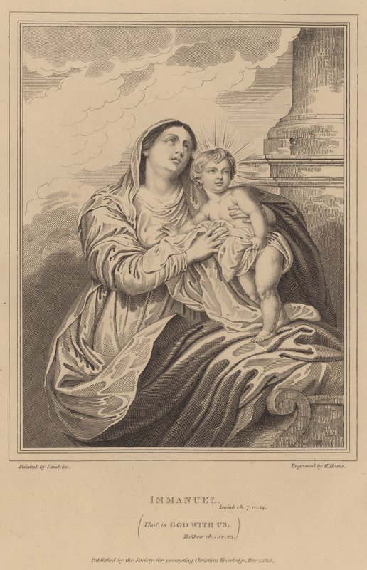 Immanuel, Dat is God met ons door after Anthony van Dyck