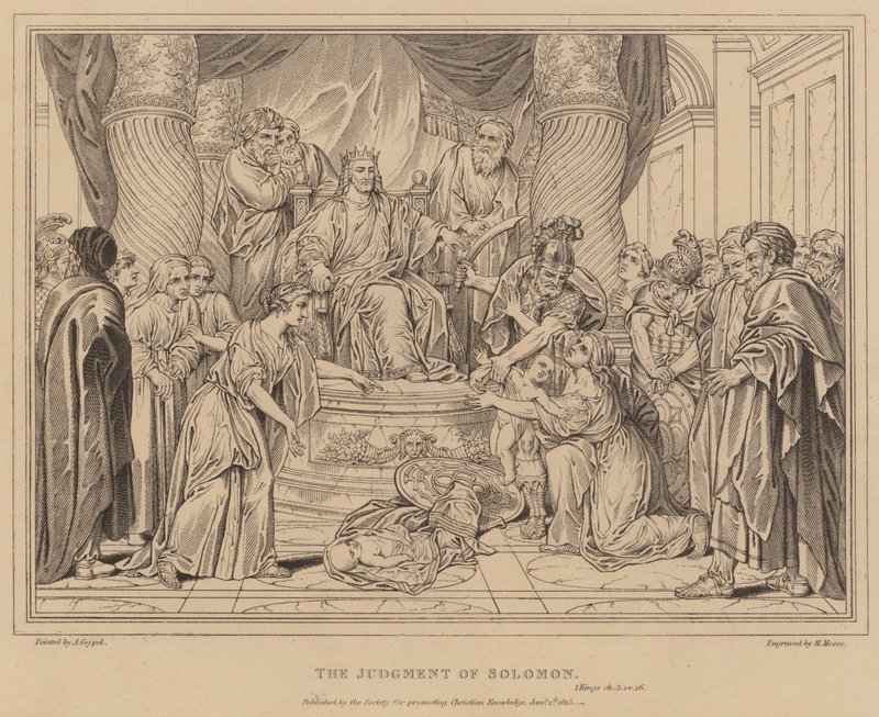 Het Oordeel van Salomo door after Antoine Coypel