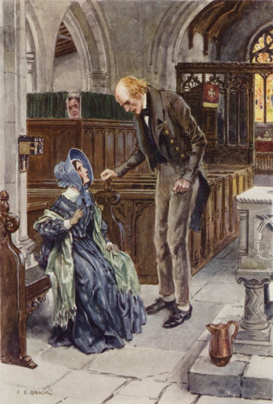 Illustratie voor Martin Chuzzlewit door after Charles Edmund Brock