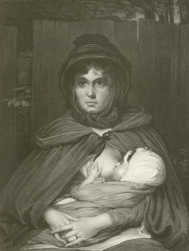 De zigeunermoeder door after David Wilkie