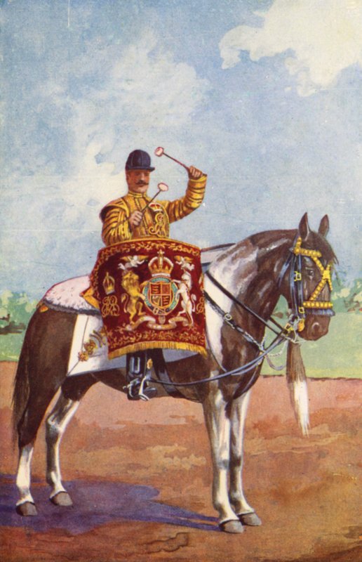 Drum Paard van de 1e Life Guards door after Edgar Alfred Holloway