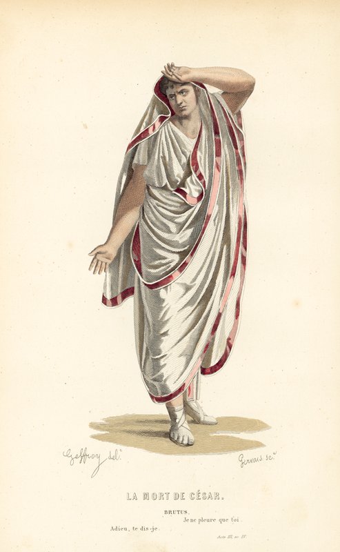De dood van Caesar, Brutus door after Edmond A.F. Geffroy