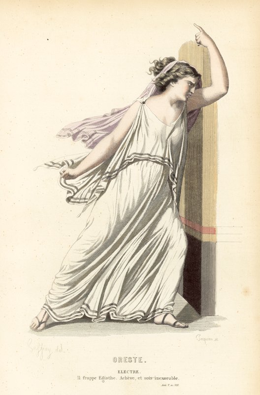Orestes, Electra door after Edmond A.F. Geffroy