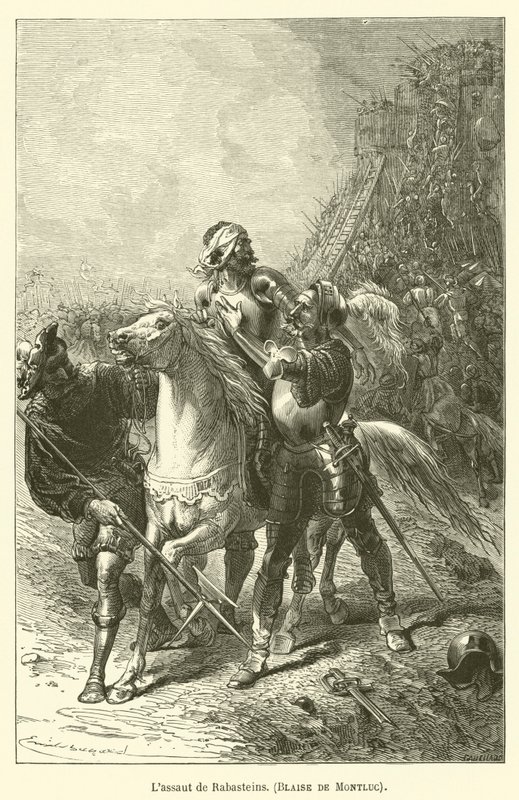 De aanval op Rabasteins, Blaise de Montluc door after Emile Antoine Bayard