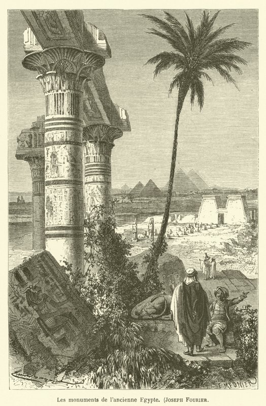 De monumenten van het oude Egypte, Joseph Fourier door after Emile Antoine Bayard