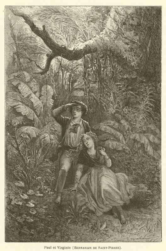 Paul en Virginie, Bernardin de Saint-Pierre door after Emile Antoine Bayard