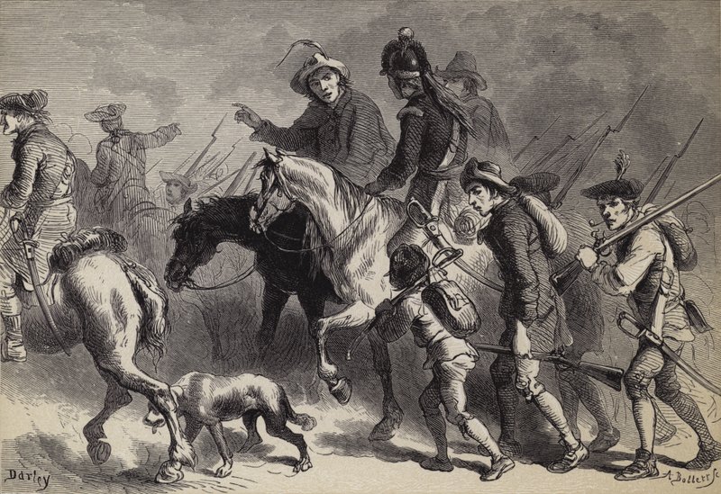Opstand van de New England boeren door after Felix Octavius Carr Darley