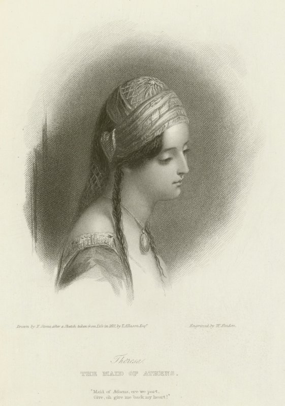 Theresa, De Maagd van Athene door after Frank Stone